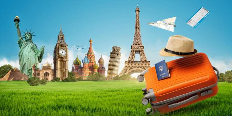 travel-concept-with-landmarks
